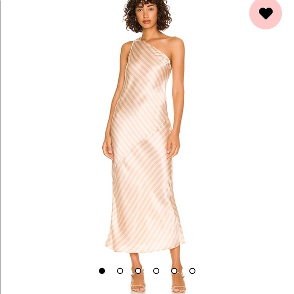 Weekend Stories Dresses & Skirts - NWT Weekend Stories Philamena Stripe Midi Dress in Pink & Ivory Stripe